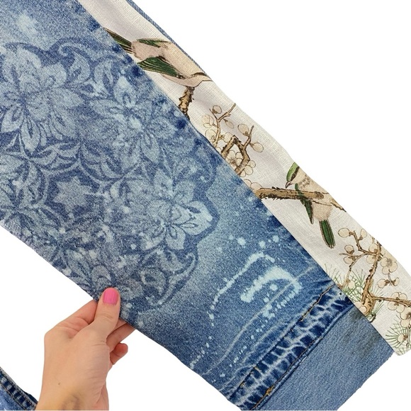 Levi’s 550 Custom Jeans Waist 28 Womens Size 6 Small Y2K Levis 2002 Upcycled - Picture 5 of 15